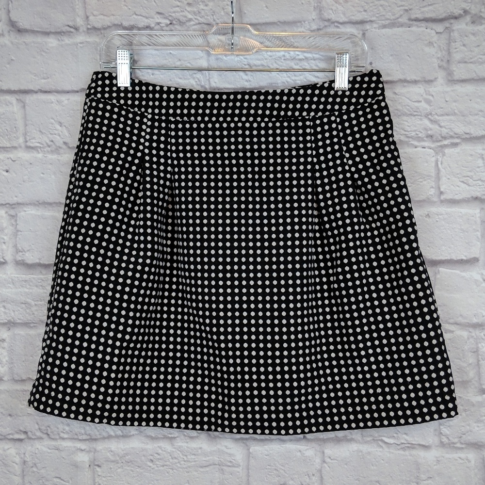 The Limited Black Polkadot Miniskirt Size 10